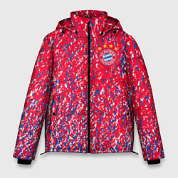 Куртка зимняя мужская Bayern munchen брызги красок, цвет: 3D-светло-серый