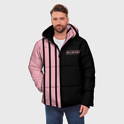 Куртка зимняя мужская BLACKPINK HALF BLACK-PINK MINI LOGO, цвет: 3D-черный — фото 2