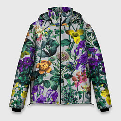 Мужская зимняя куртка Цветы Летний Орнамент