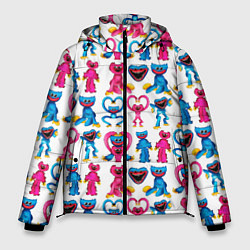 Куртка зимняя мужская POPPY PLAYTIME HAGGY WAGGY AND KISSY MISSY PATTERN, цвет: 3D-красный