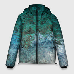 Куртка зимняя мужская Морской берег, цвет: 3D-черный