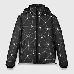 Мужская зимняя куртка Треугольники На Чёрном Фоне