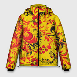 Мужская зимняя куртка Хохломская Роспись Цветы