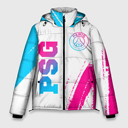 Куртка зимняя мужская PSG Neon Gradient, цвет: 3D-черный