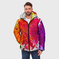 Куртка зимняя мужская Красочный BOOM, цвет: 3D-красный — фото 2