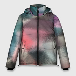 Мужская зимняя куртка Современный разноцветный абстрактный узор