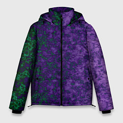Мужская зимняя куртка Marble texture purple green color