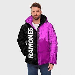 Куртка зимняя мужская Ramones Rock Legends, цвет: 3D-черный — фото 2