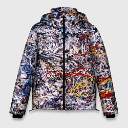 Куртка зимняя мужская Холст забрызганный краской Fashion trend, цвет: 3D-светло-серый
