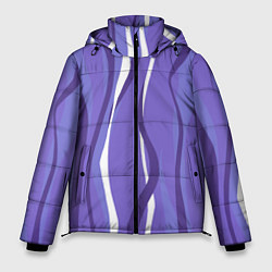 Куртка зимняя мужская Very peri волны, цвет: 3D-черный