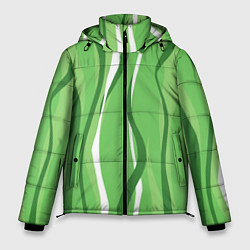 Куртка зимняя мужская Водоросли, цвет: 3D-черный