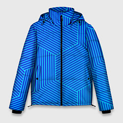 Мужская зимняя куртка Blue geometry линии
