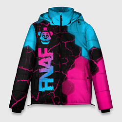 Куртка зимняя мужская FNAF - neon gradient: по-вертикали, цвет: 3D-черный