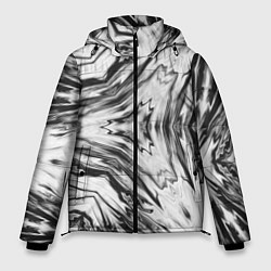 Мужская зимняя куртка Черно-белый абстрактный узор Трио