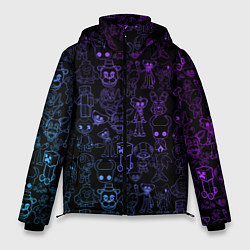 Куртка зимняя мужская Разные персонажи игр, цвет: 3D-черный