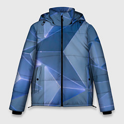 Мужская зимняя куртка Неоновая киберпанк броня - Синий