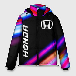 Куртка зимняя мужская Honda speed lights, цвет: 3D-черный