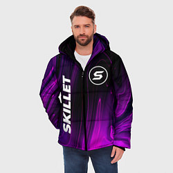 Куртка зимняя мужская Skillet violet plasma, цвет: 3D-черный — фото 2