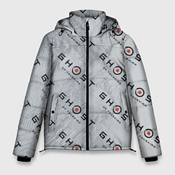 Куртка зимняя мужская Призрак Цусимы узор, цвет: 3D-черный