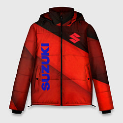 Куртка зимняя мужская Suzuki - абстракция, цвет: 3D-красный
