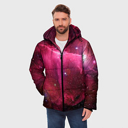 Куртка зимняя мужская Рубиновая туманность, цвет: 3D-черный — фото 2