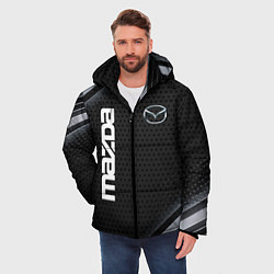 Куртка зимняя мужская Mazda карбон, цвет: 3D-черный — фото 2