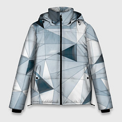 Мужская зимняя куртка Множество треугольников - Абстрактная броня