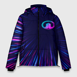 Куртка зимняя мужская Great Wall neon speed lines, цвет: 3D-черный