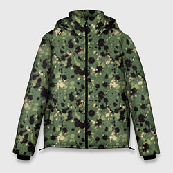 Куртка зимняя мужская Милитари клякса мини, цвет: 3D-черный