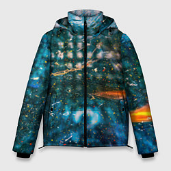 Куртка зимняя мужская Тени города и краски, цвет: 3D-светло-серый