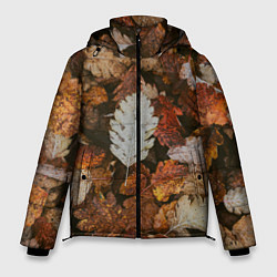 Куртка зимняя мужская Белый осенний лист, цвет: 3D-красный