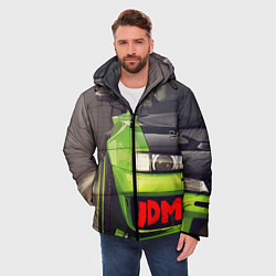 Куртка зимняя мужская JDM машина зеленая тюнингованная, цвет: 3D-красный — фото 2