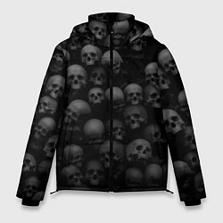 Куртка зимняя мужская Композиция из черепов - Dark, цвет: 3D-красный