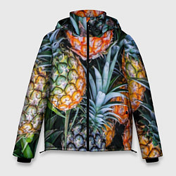 Мужская зимняя куртка Фон из ананасов