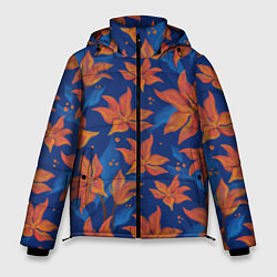 Мужская зимняя куртка Осенние абстрактные цветы