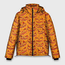Мужская зимняя куртка Halloween Pumpkin Pattern