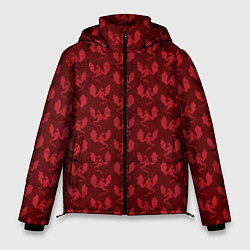 Куртка зимняя мужская Паттерн с драконами, цвет: 3D-красный