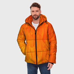 Куртка зимняя мужская Абстрактно-огненный узор, цвет: 3D-светло-серый — фото 2