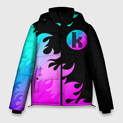 Куртка зимняя мужская The Killers неоновый огонь, цвет: 3D-черный