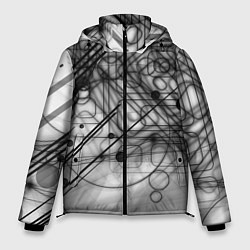 Мужская зимняя куртка Геометрические фигуры графика