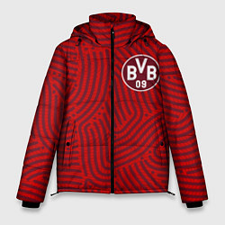 Куртка зимняя мужская Borussia отпечатки, цвет: 3D-красный
