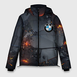 Куртка зимняя мужская BMW explosion, цвет: 3D-светло-серый