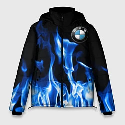Куртка зимняя мужская BMW fire, цвет: 3D-черный