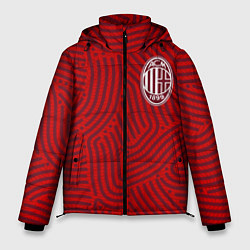 Куртка зимняя мужская AC Milan отпечатки, цвет: 3D-красный