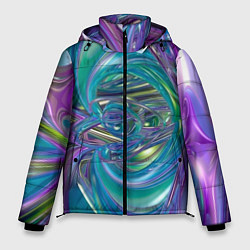 Куртка зимняя мужская Плазма фон, цвет: 3D-черный