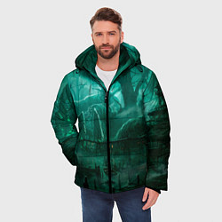 Куртка зимняя мужская Причал у болота, цвет: 3D-светло-серый — фото 2