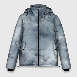 Мужская зимняя куртка Натуральный дымчатый мрамор текстура