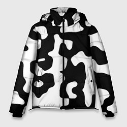 Куртка зимняя мужская Камуфляж Cowskin крупный, цвет: 3D-черный