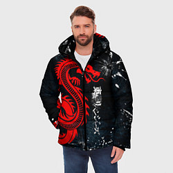 Куртка зимняя мужская Tokyo Revengers, цвет: 3D-светло-серый — фото 2