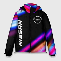 Куртка зимняя мужская Nissan speed lights, цвет: 3D-черный